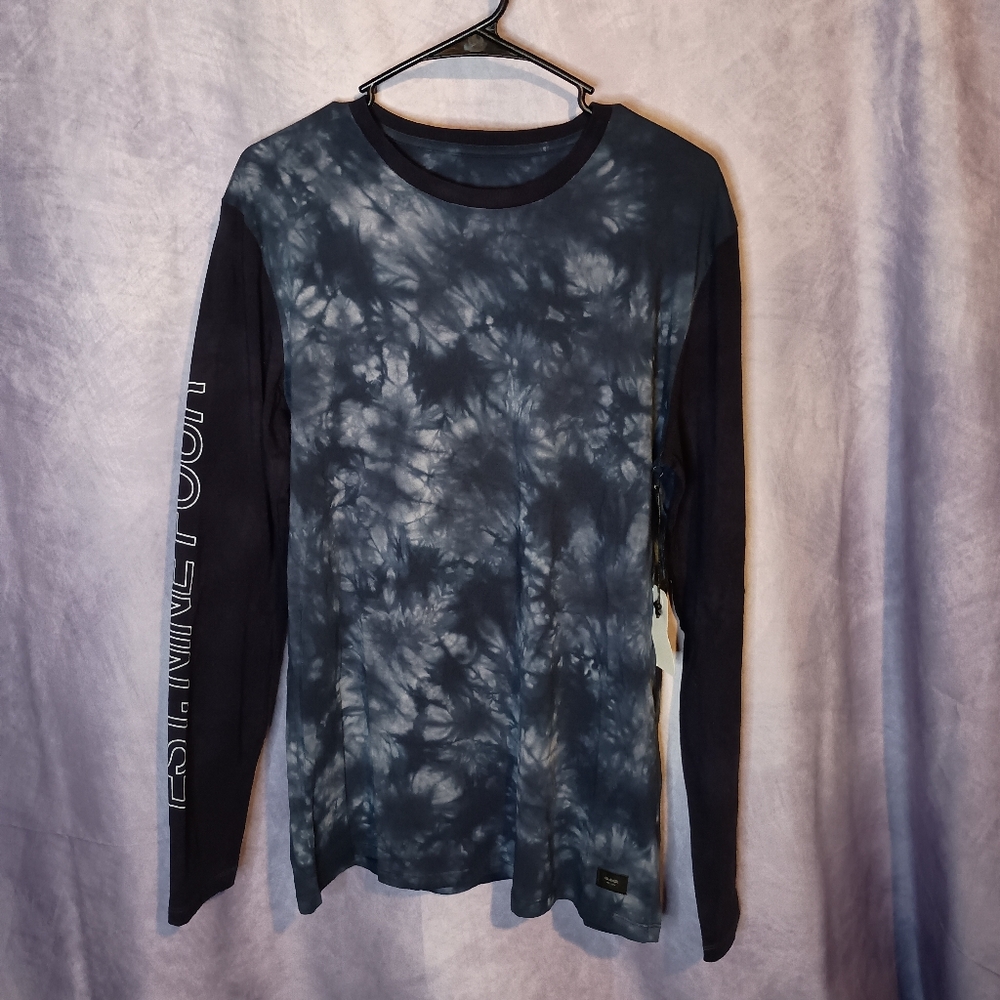 NWT Globe Blue Tie Dye Long Sleeve Shirt